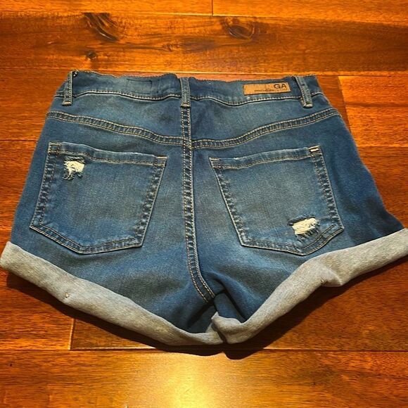 Garage Denim Distressed Women Shorts Size 01 - Picture 5 of 9